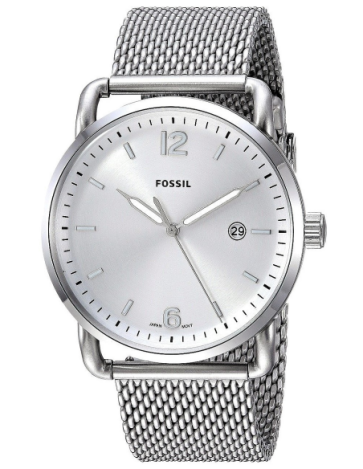 Bracelet de montre Fossil FS5418 Acier inoxydable Gris 22mm